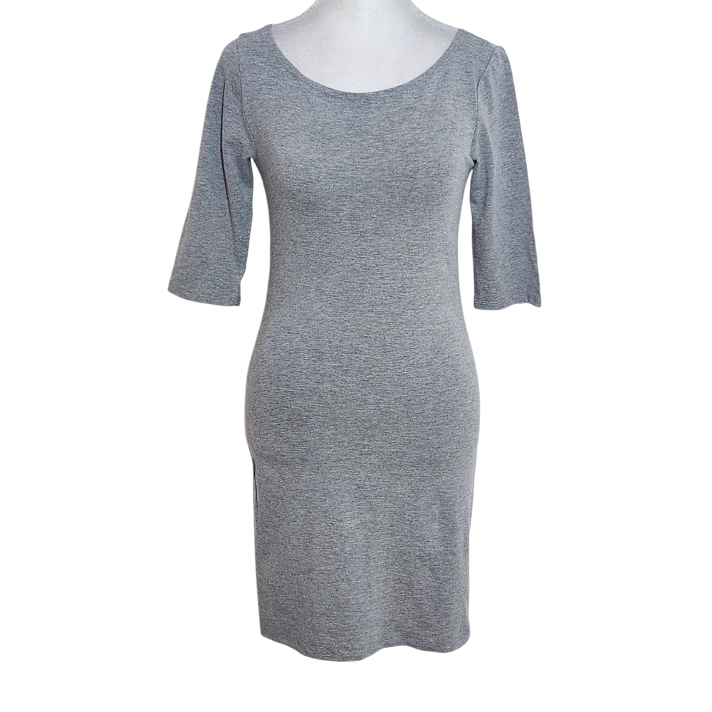 Fashion Nova Gray Mini T-Shirt Dress NWT Size Small Gray Fitted Dress